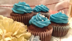 Choclate Cupcakes with Blue Vanilla Buttercream3